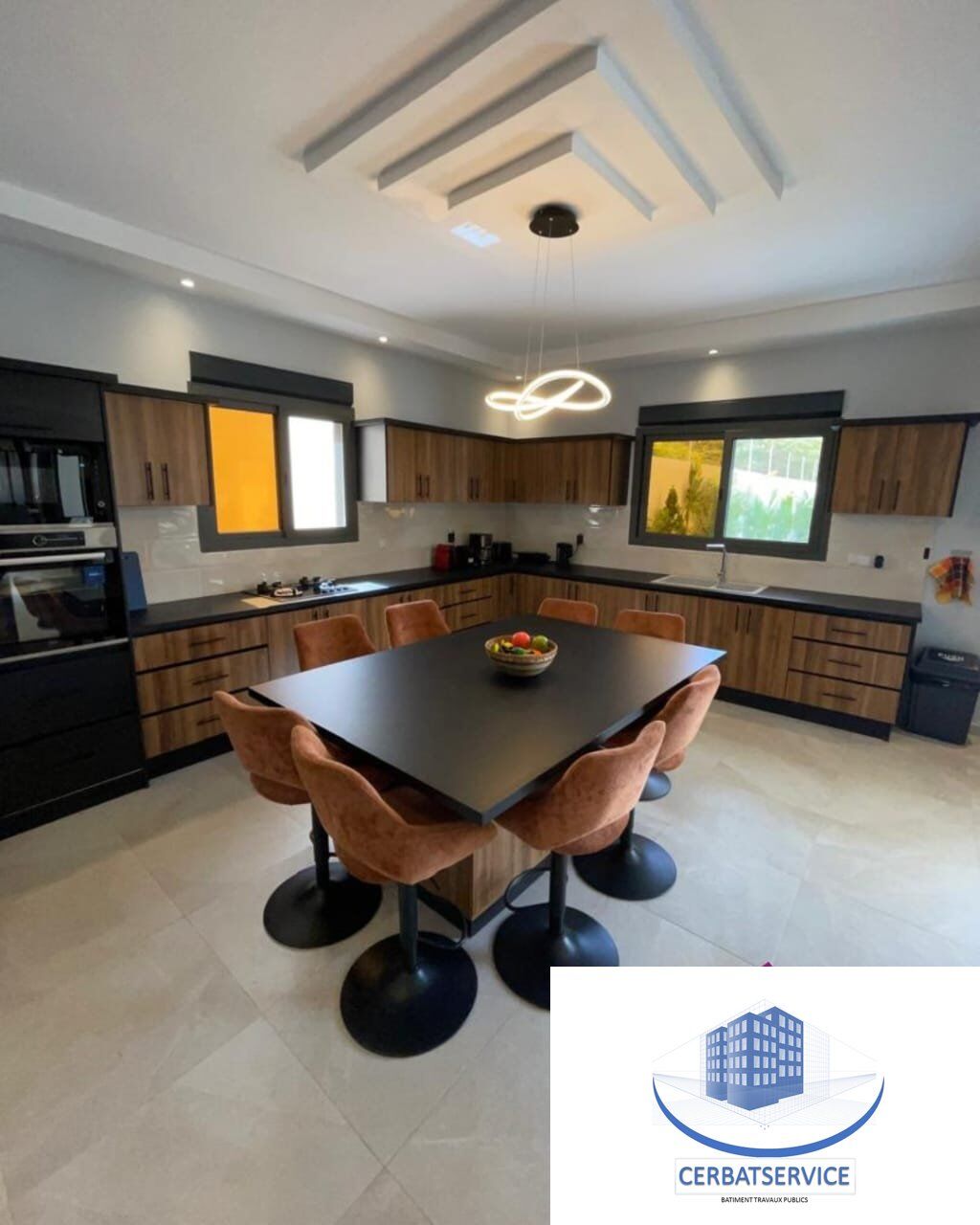 Cuisine équipée villa Ngaparou